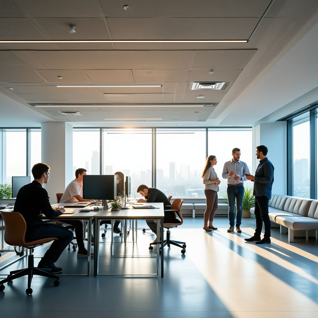 Büro von Spanndecken Köln mit dem Team